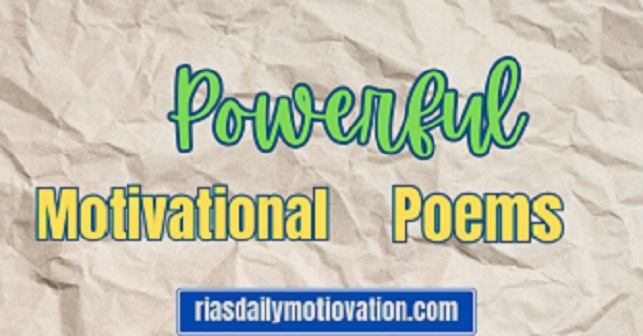 Powerful Motivational Poems-2024